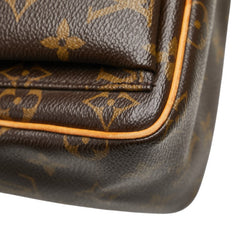 ルイ ヴィトン モノグラム ヴィバシテPM 斜め掛け ショルダーバッグ M51165 ブラウン PVC レザー レディース LOUIS VUITTON 【中古】