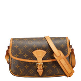 ルイ ヴィトン モノグラム ソローニュ 斜め掛け ショルダーバッグ M42250 ブラウン PVC レザー レディース LOUIS VUITTON 【中古】
