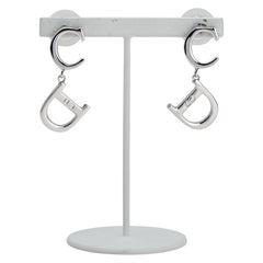 ディオール CDロゴ ピアス シルバー メタル レディース Dior 【中古】