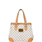 ルイ ヴィトン ダミエ アズール ハムステッド PM ハンドバッグ N51207 ホワイト PVC レザー レディース LOUIS VUITTON 【中古】