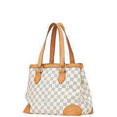 ルイ ヴィトン ダミエ アズール ハムステッド PM ハンドバッグ N51207 ホワイト PVC レザー レディース LOUIS VUITTON 【中古】