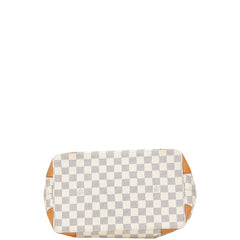 ルイ ヴィトン ダミエ アズール ハムステッド PM ハンドバッグ N51207 ホワイト PVC レザー レディース LOUIS VUITTON 【中古】