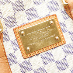 ルイ ヴィトン ダミエ アズール ハムステッド PM ハンドバッグ N51207 ホワイト PVC レザー レディース LOUIS VUITTON 【中古】
