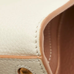 バーバリー フランシスミニ ハンドバッグ ショルダーバッグ 2WAY 8072522 ベージュ ブラウン グレインレザー レディース BURBERRY 【中古】