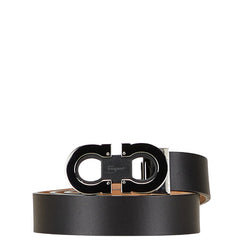 サルヴァトーレフェラガモ ガンチーニ ベルト サイズ:85/34 CT-678757 ブラック レザー メンズ Salvatore Ferragamo 【中古】