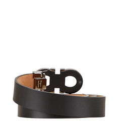 サルヴァトーレフェラガモ ガンチーニ ベルト サイズ:85/34 CT-678757 ブラック レザー メンズ Salvatore Ferragamo 【中古】