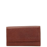 バーバリー ノバチェック キーケース 5連 ブラウン レザー レディース BURBERRY 【中古】