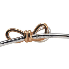 スワロフスキー Lifelong Bow リボン チェーン ブレスレット ローズゴールド シルバー クリスタル ミックスメタル仕上げ レディース SWAROVSKI 中古