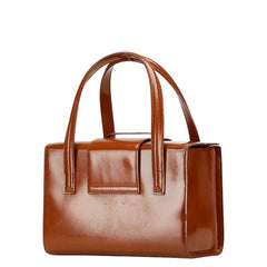 カルティエ パンテール ハンドバッグ ブラウン レザー レディース CARTIER 【中古】