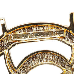 ディオール ロゴ ブローチ ゴールド メッキ レディース Dior 【中古】