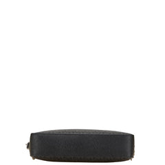 マイケルコース シグネチャー 斜め掛け チェーン ショルダーバッグ 35F8STTC3B ブラック グレー PVC レザー レディース Michael Kors 【中古】