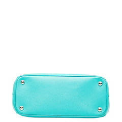 プラダ ガレリア ハンドバッグ ショルダーバッグ 2WAY 1BA863 エメラルドグリーン レザー レディース PRADA 【中古】