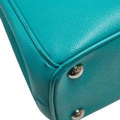 プラダ ガレリア ハンドバッグ ショルダーバッグ 2WAY 1BA863 エメラルドグリーン レザー レディース PRADA 【中古】