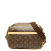 ルイ ヴィトン モノグラム リポーターPM 斜め掛け ショルダーバッグ M45254 ブラウン PVC レザー レディース LOUIS VUITTON 【中古】