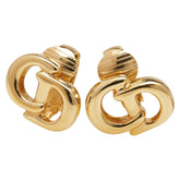 ディオール CDロゴ イヤリング ゴールド メッキ レディース Dior 【中古】