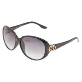 グッチ インターロッキングG シェリーライン サングラス GG 3174/F/S ブラック プラスチック レディース GUCCI 【中古】