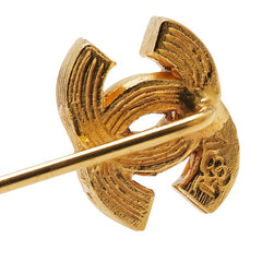 シャネル ココマーク ブローチ ゴールド メッキ ラインストーン レディース CHANEL 【中古】