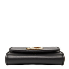 グッチ インターロッキングG ブロンディ ミディアム チェーン ウォレット ショルダーバッグ 725219 ブラック レザー レディース GUCCI 【中古】