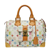 ルイ ヴィトン モノグラム マルチカラー スピーディ30 ハンドバッグ M92643 ブロン ホワイト PVC レザー レディース LOUIS VUITTON 【中古】