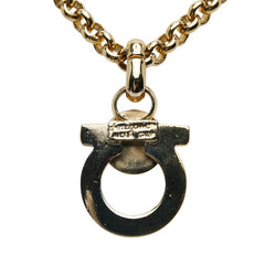 サルヴァトーレフェラガモ ガンチーニ ネックレス ゴールド メッキ フェイクパール レディース Salvatore Ferragamo 【中古】