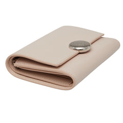ロエベ ぺブル バーティカル ウォレット スモール 三つ折り財布 ピンク レザー レディース LOEWE 中古
