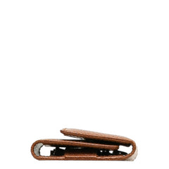 サルヴァトーレフェラガモ ヴィンテージ F金具 キーケース 6連 札入れ 228105 ブラウン レザー レディース Salvatore Ferragamo 中古