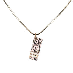 ディオール トロッター ネックレス シルバー ピンク メタル レディース Dior 中古