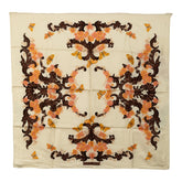 ディオール ヴィンテージ 花柄 フラワー 蝶 バタフライ 総柄 スカーフ ベージュ マルチカラー シルク レディース Dior 【中古】