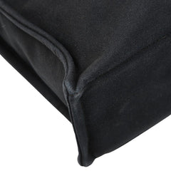 エルメス フールトゥ トートMM トートバッグ ブラック キャンバス レディース HERMES 【中古】