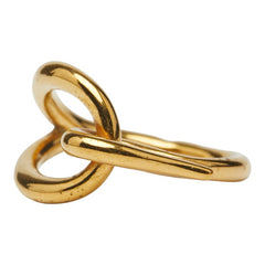 エルメス ジャンボ スカーフリング ゴールド メッキ レディース HERMES 【中古】