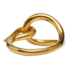 エルメス ジャンボ スカーフリング ゴールド メッキ レディース HERMES 【中古】