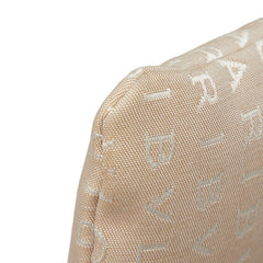 ブルガリ ロゴマニア ポシェット ショルダーバッグ ベージュ ブラウン キャンバス レザー レディース BVLGARI 【中古】