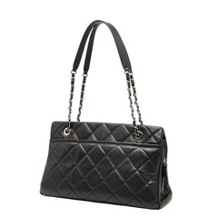 シャネル マトラッセ ココマーク チェーントートバッグ ブラック キャビアスキン レディース CHANEL 【中古】
