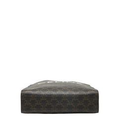 セリーヌ トリオンフ バーティカル カバ スモール トートバッグ ショルダーバッグ 2WAY ブラウン PVC レザー レディース CELINE 【中古】