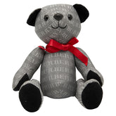 バーバリー ロゴ クマ テディベア ぬいぐるみ グレー コットン レディース BURBERRY 【中古】