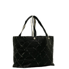 シャネル 旧トラベルライン トート トートバッグ ショルダーバッグ ブラック ナイロン レディース CHANEL 【中古】