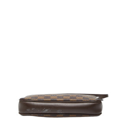 ルイ ヴィトン ダミエ ナヴォナ アクセサリーポーチ ハンドバッグ N51983 ブラウン PVC レザー レディース LOUIS VUITTON 【中古】