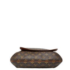 ルイ ヴィトン モノグラム ミュゼット 斜め掛け ショルダーバッグ M51256 ブラウン PVC レザー レディース LOUIS VUITTON 【中古】