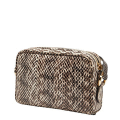 グッチ GGマーモント 斜め掛け ショルダーバッグ 517350 ブラウン ホワイト パイソン レザー レディース GUCCI 【中古】