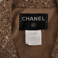 シャネル ツイードジャケット サイズ:36 P13771V07872 ベージュ ウール ナイロン レディース CHANEL 【中古】