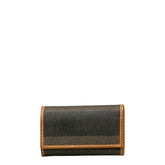 フェンディ ペカン 6連 キーケース キーホルダー 10163 ブラック ブラウン PVC レザー レディース FENDI 中古