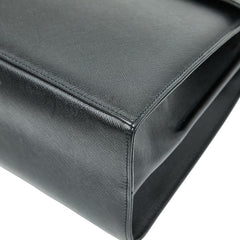 サルヴァトーレフェラガモ ガンチーニ ハンドバッグ ショルダーバッグ 2WAY AF-21 2181 ブラック レザー レディース Salvatore Ferragamo 【中古】