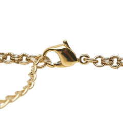 ディオール CDロゴ ネックレス ゴールド メッキ ラインストーン レディース Dior 【中古】