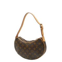 ルイ ヴィトン モノグラム ポシェット クロワッサンPM ショルダーバッグ M51510 ブラウン PVC レザー レディース LOUIS VUITTON 【中古】