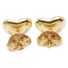 ティファニー ビーン スタッドピアス K18YG イエローゴールド レディース TIFFANY&Co. 【中古】