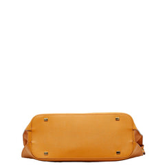 セリーヌ ハンドバッグ トートバッグ オレンジ レザー レディース CELINE 【中古】