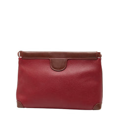 グッチ 斜め掛け ショルダーバッグ 87 007 5553 レッド ブラウン レザー レディース GUCCI 【中古】