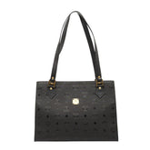 エム シー エム ヴィセトス トートバッグ ショルダーバッグ ブラック ナイロン レザー レディース MCM 【中古】