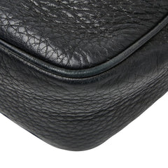 グッチ インターロッキングG ソーホー ディスコバッグ 斜め掛け ショルダーバッグ 308364 ブラック レザー レディース GUCCI 【中古】