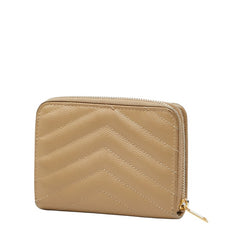 サンローラン YSL モノグラム 二つ折り財布 403723 ベージュ レザー レディース SAINT LAURENT 【中古】